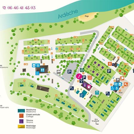 Camping Le Coin Charmant Chauzon Eksteriør billede