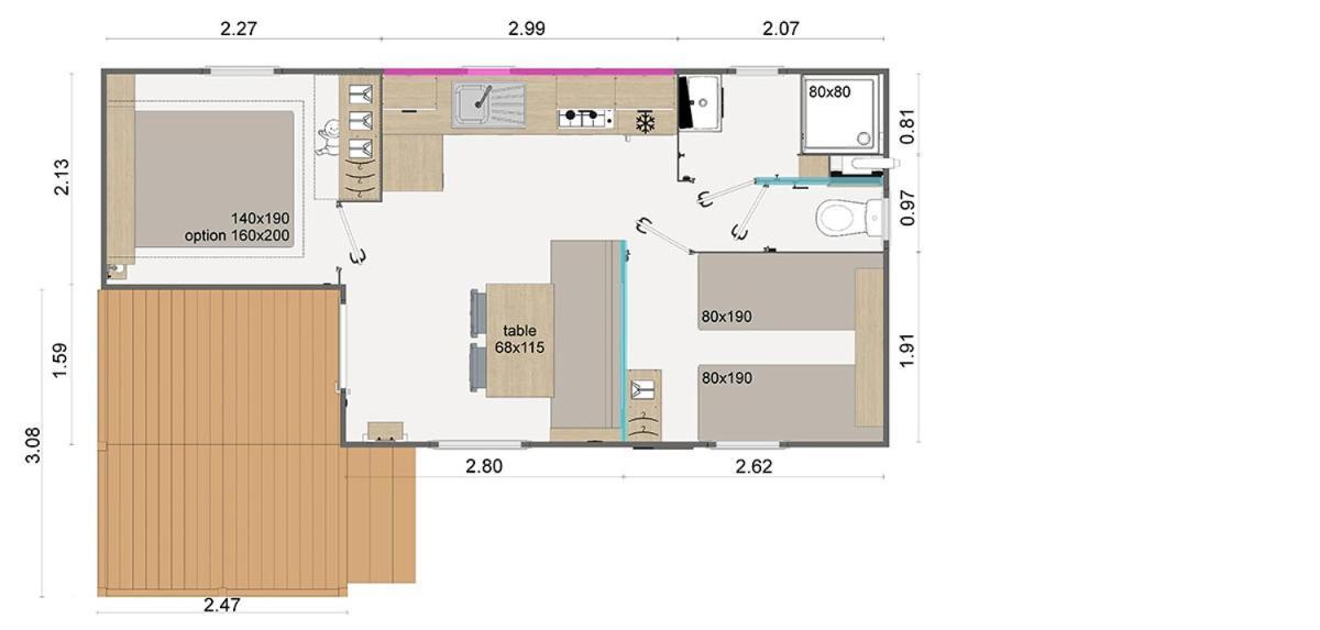 Camping Le Coin Charmant Chauzon Eksteriør billede